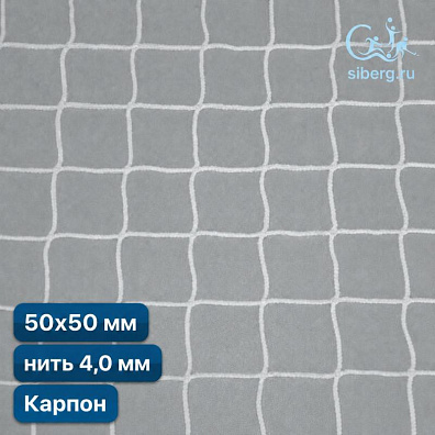 Антидроновая сетка для НПЗ 50х50 мм 4 м квадратная капрон